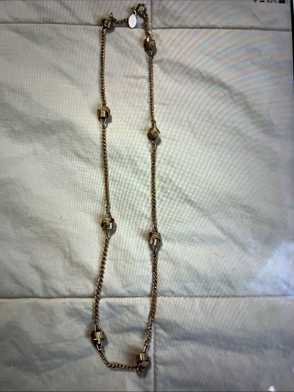Vintage Avon, gold tone, love, not dainty choker necklace 17 inches